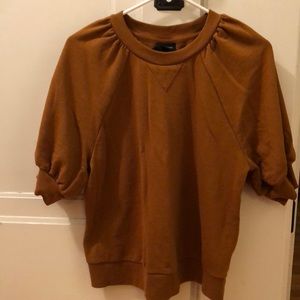 Short sleeve sweatshirt